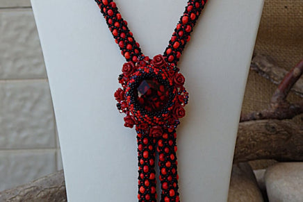 Red Black Necklace