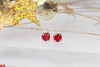 Red Evening Earrings