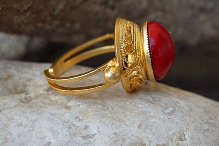Red Stone Ring