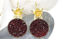 Red Rebeka Earrings