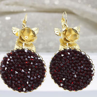 Red Rebeka Earrings