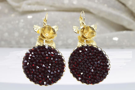 Red Rebeka Earrings