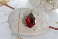 Red Teardrop Pendant