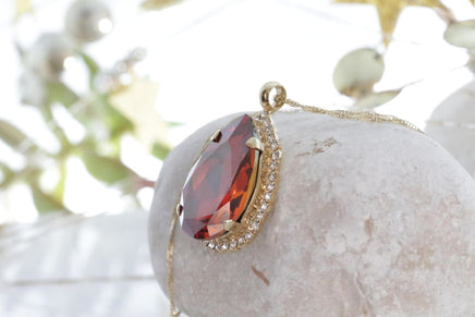 Red Teardrop Pendant