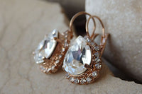 Rhinestone Clear Rebeka Earrings