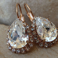 Rhinestone Clear Rebeka Earrings