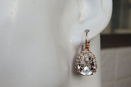 Rhinestone Clear Rebeka Earrings