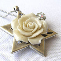 Romantic Rose Star Of David Jewelry