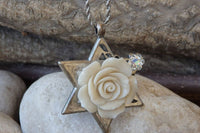 Romantic Rose Star Of David Jewelry