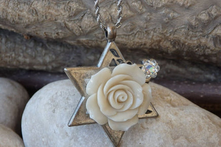 Romantic Rose Star Of David Jewelry