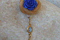 Romantic Rose Star Of David Necklace