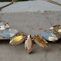 Rose Gold Necklace. Champagne Rebeka Estate Necklace