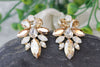 Rose Gold Opal Earrings