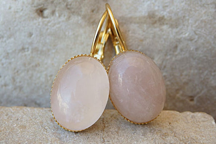 Rose Quartz Earrings