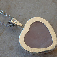Rose Quartz Heart Necklace