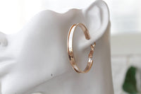 Round Hoop Earrings