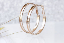 Round Hoop Earrings