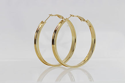 Round Hoop Earrings