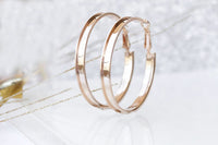 Round Hoop Earrings