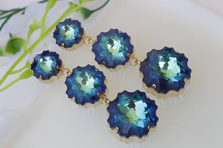 Royal Blue Earrings. Royal Blue Long Earrings