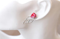 Ruby Bridal Earrings