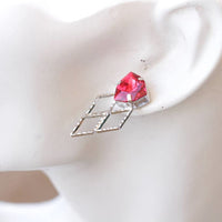 Ruby Bridal Earrings