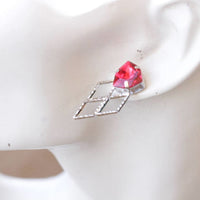 Ruby Bridal Earrings