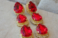 Ruby Chandelier Earrings