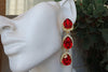 Ruby Chandelier Earrings