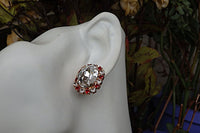 Ruby Crystal Earring