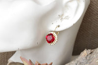 Ruby Earrings