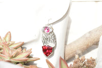 Ruby Eye Earrings