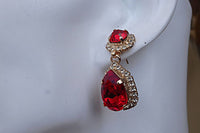 Ruby Red Earrings