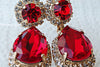 Ruby Red Earrings