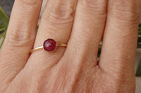 Ruby Ring. Natural Ruby Ring. Genuine Ruby Ring. Ruby Bridal Ring. Ruby Gold Ring.july Birthstone Ring.simple Gemstone Ring.tiny Dainty Ring