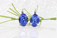 Sapphire Crystal Earrings