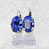 Sapphire Crystal Earrings
