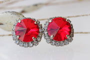 Scarlet Red Earrings