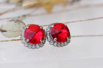 Scarlet Red Earrings