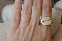 Signet Ring. 925 Sterling Silver Octagon Ring With Black Zircon. Cubic Zirconia Silver Signet Ring. Silver Zirconia Ring. Black Stones Ring