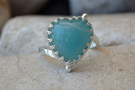 Silver Agate Ring