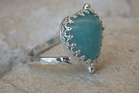 Silver Agate Ring