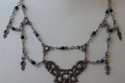 Silver Bib Necklace