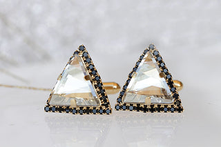 Silver Black Cufflinks