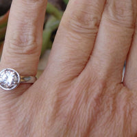 Silver Engagement Ring