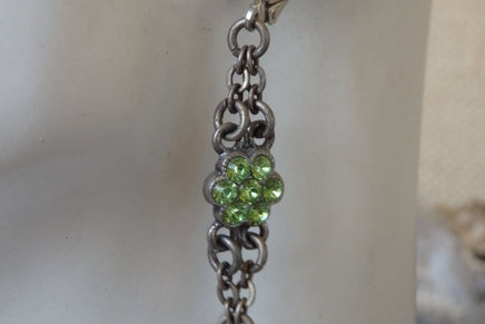 Silver Green Necklace