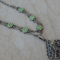 Silver Green Necklace