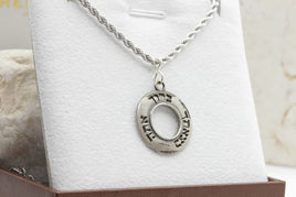 Silver Hebrew Necklace