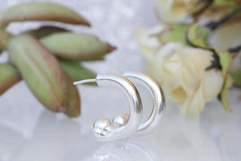 Silver Hoop Earrings