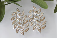 Silver Leaf Earrings